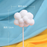 HULIANFU Rainbow Cake Topper Star Cloud Cupcake Decor Sofa Clay Cake Decor Baby Shower One 1st Happy Birthday Party Decor Kids Girl Boy