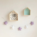 HULIANFU Nordic Style Stars Garland Children  Room Wall Decorations Nursery Star String Kids Room Tent Decor DIY Photography Props