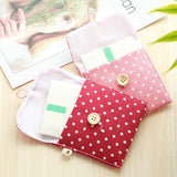 HULIANFU Waterproof Tampon Storage Bag Cute Sanitary Pad Pouches Portable Makeup Lipstick Key Earphone Data Cables Organizer Home Storage