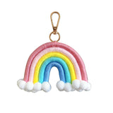 HULIANFU Macrame Rainbow Wall Hanging Decoration Boho Home Decor Party Supplies Baby Shower Dorm Kid Room Bead Tassels Ornaments