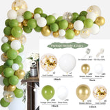 HULIANFU QIFU Macaron Balloons Garland Latex Ballons Arch Happy Birthday Party Decor Kids Adult Wedding Baloon Chain Baby Shower Balon