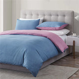 HULIANFU Modern Solid Color Duvet Cover Sets Pillowcase Quilt Covers Sets Bedding Sets for Bedroom Soft Bedclothes Double Queen King