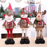 HULIANFU Santa Claus Christmas Doll Merry Christmas Decorations for Home Elk Christmas Ornaments Xmas Tree Decor  Navidad Natal Gifts