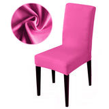 HULIANFU Solid color stretch Chair Cover Spandex Fabric seat Chair Covers restaurant Hotel Party Banquet Slipcovers home decoration event