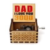 HULIANFU Jurassic Park Friends Music Box You Are My Sunshine Wooden Hand Crank Christmas Gift Birthday Gift New Year  Gift Drop shipping