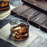 HULIANFU Wine Cocktail Glass Whisky Short Glass European Japanese Bar Creative Personality Whiskey Beer Glass Verre Drinking Brandy Cup