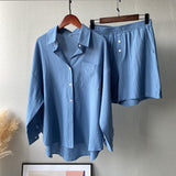 hulianfu Summer Casual Two-piece Suit  Women's Retro Fashion Shorts Suites Shirt High Waist Loose Bohemian Shorts Women's Suit Top