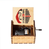 HULIANFU  Wooden Hand Crank Music Box Magic School Game Jurassic Park Godfather Children  Holiday Gift Christmas New Year Gift