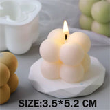 HULIANFU Scented Candle Mold DIY Wool shape Candle Silicone Casting Mold Handmade Candle Soap Making Wax Mold Handcraft Home Decoration