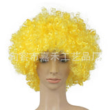 HULIANFU Round Curly Wig Carnival Children Adult Explosion Hair Hat Children  Day Party Accessories Fluffy Funny Clown Fans Hairstyle