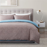 HULIANFU Modern Solid Color Duvet Cover Sets Pillowcase Quilt Covers Sets Bedding Sets for Bedroom Soft Bedclothes Double Queen King