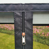 HULIANFU Insect Window Screen Zipper Opening and Closing Self-Adhesive Mosquito-Proof Net Indoor Fly Curtain Mesh Invisible Customizable
