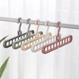 HULIANFU Magic Rotating Support Circle Clothes Hanger Clothes Drying Rack Plastic Clothes Hangers Home Storage Hangers Dropshipping
