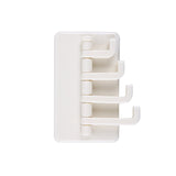 HULIANFU Self Adhesive Kitchen Wall Door Hook Key Holder Rack Towel Hanger Bathroom Rack Hooks Aluminum Multi-Purpose Storage Hooks