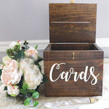 HULIANFU Wedding Card Box Vinyl Sticker Ceremony Cards Decals Wedding Reception Decoration Card Box Sign Sticker Vinyl Art Mural C323