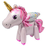 HULIANFU Unicorn Balloon Decoration Happy Birthday Party Supplies Foil Letter Balloon Globos Balony Banner Streamer Baby Shower Balloons