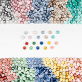 HULIANFU Sealing Wax Seal Stamp Wax Beads 100pcs for lovers craft happy new year gift Wedding invitation envelop gold stamper colorful