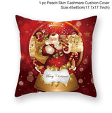 HULIANFU Santa pillowcase Happy New Year 2023 Xmas Gifts  Christmas Decor For Home Merry Christmas Ornament Navidad Natal Xmas Gifts