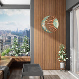 HULIANFU Sun Moon Wall Decoration Waterproof Durable Metal Home Pendant For Decorating House Yard And Elk For Garden