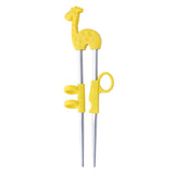 HULIANFU Reusable Stainless Steel Cute Portable Chopsticks For Kids Learning Training Chopsticks Food Sticks Learner Kids Enlightenment