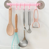 HULIANFU Organizer Hook Plastic Bathroom Sucker Vacuum Frame Towel Double Adjustable Wall Tool Shelves Flexible Cupboard Holder Hanger