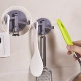 HULIANFU Self Adhesive Kitchen Wall Door Hook Key Holder Rack Towel Hanger Bathroom Rack Hooks Aluminum Multi-Purpose Storage Hooks