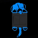 HULIANFU Light Switch Sticker Luminous Wall Stickers Cartoon Glow in the Dark Sticker Decal for Kids Room Decoration Home Decor Cat Fairy