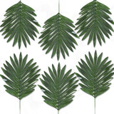 HULIANFU Tropical Palm Leaves Summer Monstera Artificial Silk Turtle Leaves For Home Hawaiian Luau Beach Wedding Party Decor Fake Plants