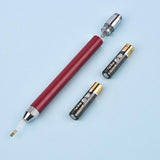 HULIANFU Point Drill Pen Square Round Diamond Painting Tool Lighting Diamond Pens 5D Painting with Diamonds Accessories Christmas Gift
