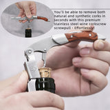 HULIANFU Wine Opener, Professional Waiters Corkscrew, PU Bag, Bottle Opener and Foil Cutter Gift for Wine Lovers