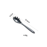 HULIANFU Silicone Pasta Noodle Spoon Pasta Scoop Colander Noodle Spaghetti Ladle Slot Spoon Heat-Resistant Tableware Kitchen Gadget