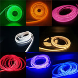 HULIANFU Ligh Density White RGB COB LED Strip Light 12v 512D 8mm Ra90 No Spot Linear Red Green Blue for Wall Bedroom Lighting Decoration