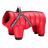 HULIANFU Winter Dog Clothes Super Warm Pet Dog Jacket Coat With Harness Waterproof Puppy Clothing Hoodies For Small Medium Dogs Outfit