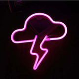 HULIANFU Night Ligh USB Powered Banana Cactus Pineapple Coconut Tree Love Popsicle Hello Rose Led Backplane Neon Lights for Bedroom Decor