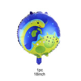 HULIANFU Large 4D Walking Dinosaur Foil Balloons Jungle Animal Boys Birthday Party Decors Jurassic  Standind Dragon Kids Toys Air Globos
