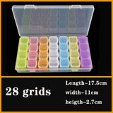 HULIANFU Plastic box Container Screw Holder Case Practical Compartment Jewelry Earring Display case plastic Organizer beads storage boxes