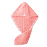 HULIANFU Women Hair Drying Hat Quick-dry Hair Towel Cap Hat Bath Hat Microfiber Solid Towel Cap Super Absorption Turban Hair Dry Cap