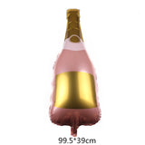 HULIANFU Wine Bottle Glass Balloon Aluminum Foil Balloons Birthday Celebration Decoration Wedding Anniversary Party Decorations Globos