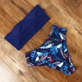 Sexy Animal Printed Bathing Suit Female Push Up Bikini High Waisted Swimsuit Bandage Bikinis Bandeau Swimwear Women Biquini