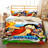 HULIANFU ONE Piece Japan Anime Game Summer Bed Pillowcases Quilt Duvet Cover Set Single Queen King 3D Photo Bedding Set