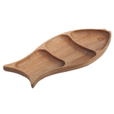 HULIANFU Whole Wood Wood Irregular Oval Solid Wood Pan Plate Fruit Dishes Saucer Tea Tray Dessert Dinner Plate Tableware Set