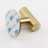 HULIANFU MR AND MS-Golden Brushed Coat Hangers Wall Mounted Hook For Home Self Adhesive Bathroom Rack 4pcs/set