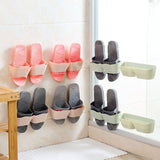 HULIANFU wall-mounted shoe rack Shoes Hanger home storage three-dimensional wall slippers shelf high heels sports shoes storage rack