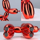 HULIANFU Nordic Resin Dog Crafts electroplating balloon dog sculpture home decorations modern living room desktop animal decor Ornament