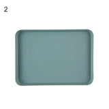 HULIANFU Nordic Simple Rectangular Fruit Dessert Plastic Storage Tray Kitchen Supplies Fruit Plate Restaurant Hotel Bread Pans Tray