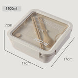 HULIANFU Wheat straw lunch box for kids plastic food storage container snacks box japanese style bento box with tableware soup cup