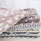 HULIANFU Pet Sleeping Mat Cat Bed Dog Bed Thickened Pet Soft Wool Mat Blanket Mmattress Household Portable Washable Warm Carpet