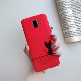 HULIANFU Phone Case for Cover Samsung Galaxy J6  case For Coque Fundas Samsung J6  J 6 Plus  Cases Silicone Soft Back Cover