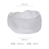 HULIANFU Liuli Cup Crystal Glass Master Cup Wholesale Frozen Burning Tea Cup Heat-resistant Pressure Hand Coaster Tea Cup