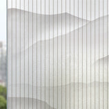 HULIANFU Landscape pastoral pattern window frosted glass sticker opaque toilet anti-lighting bathroom film anti-peep shading window paper